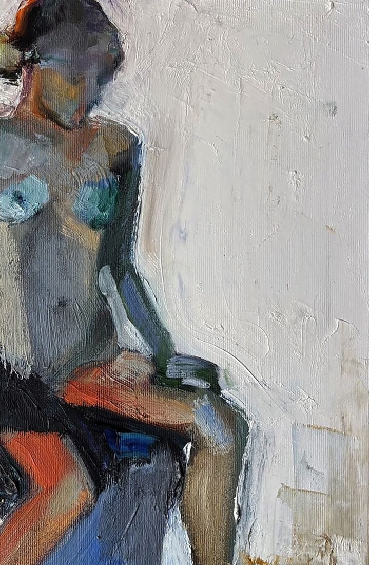 Oil painting Portrait of a naked girl Ivan Kovalenko - 3