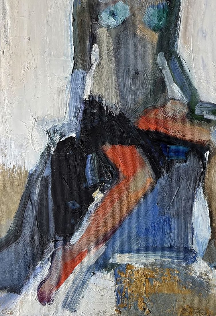 Oil painting Portrait of a naked girl Ivan Kovalenko - 4