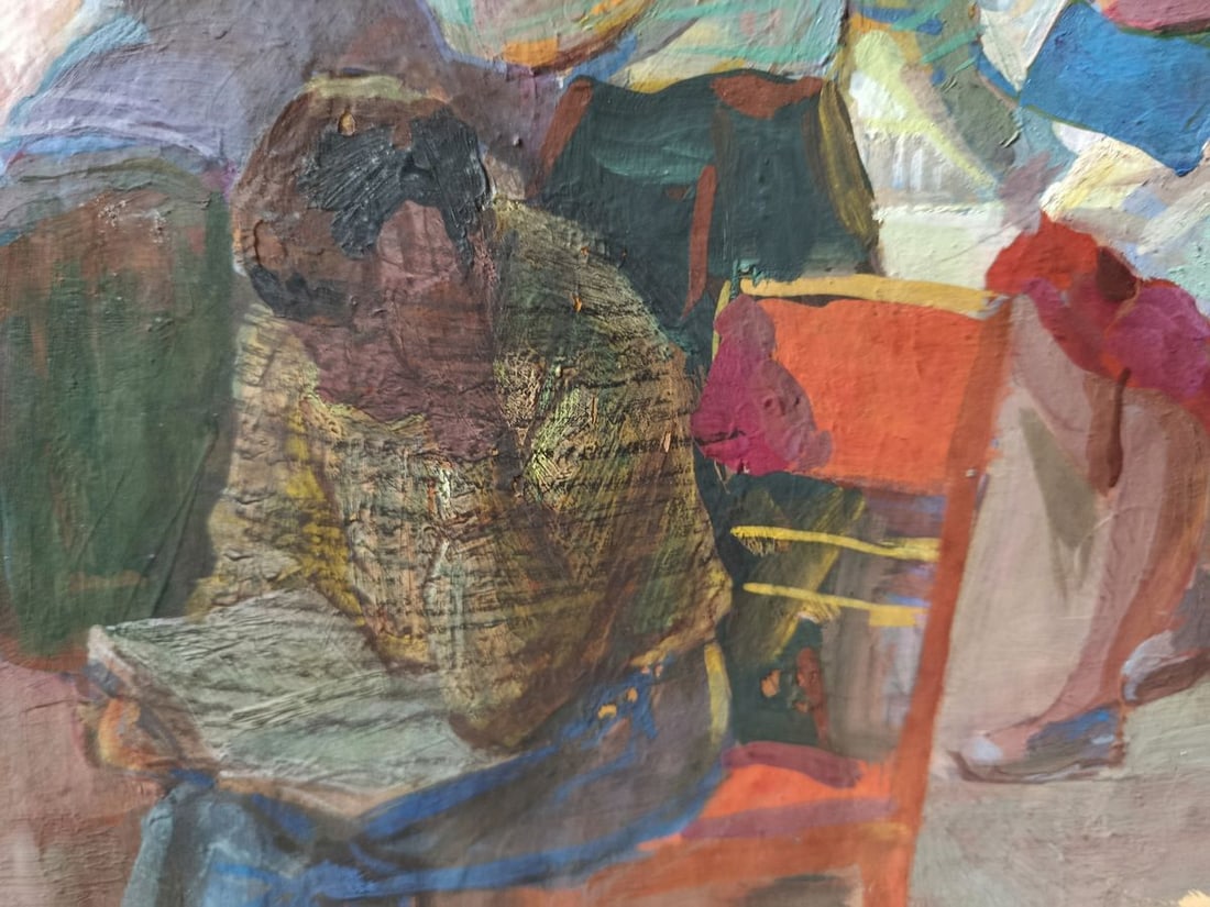 Oil painting Reading books by the window Unknown artist - 7