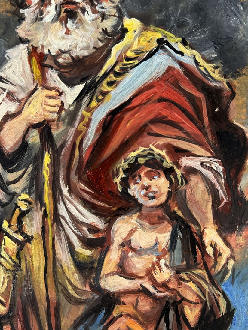 Oil painting Father and son Alexander Litvinov - 2