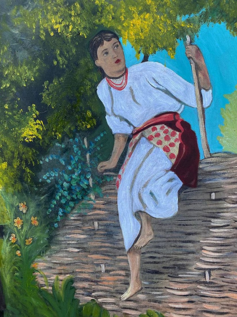 Oil painting Through the crossing Unknown artist - 2