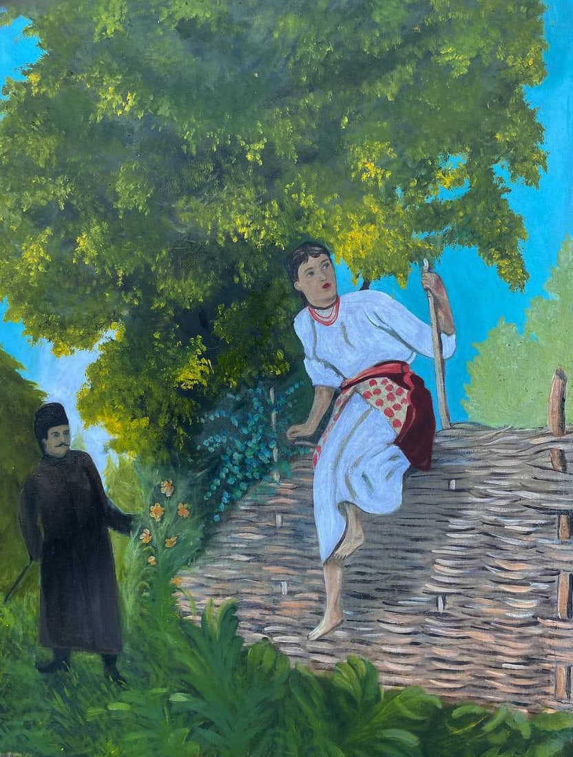 Oil painting Through the crossing Unknown artist - 4