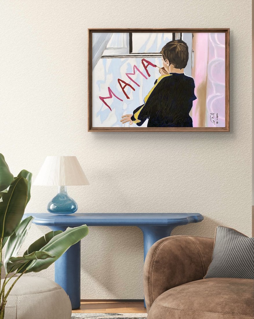 Oil painting About mom Oleksandr Gukalov - 2