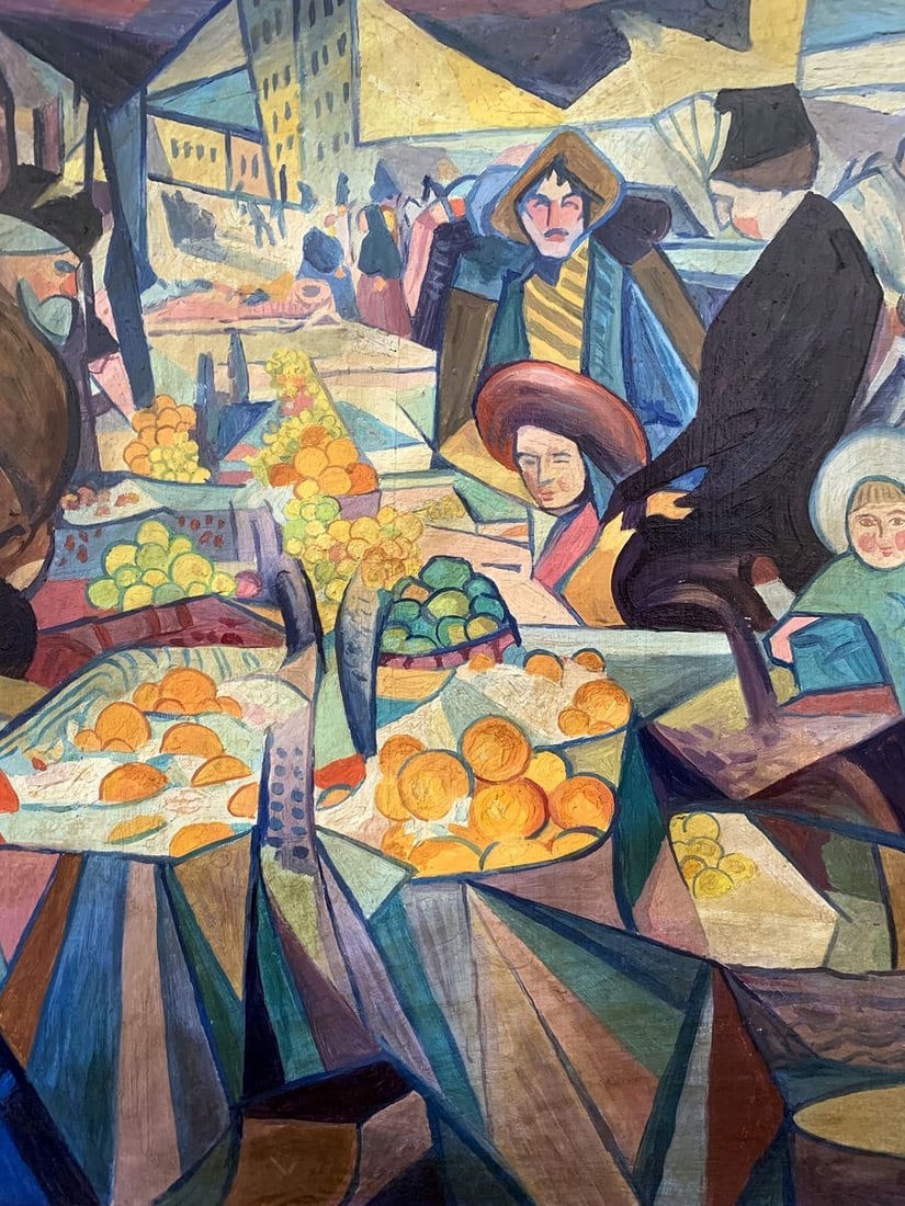 Abstract oil painting Kyiv (based on Alexandr Bogomazov) V. Konotopsky - 2