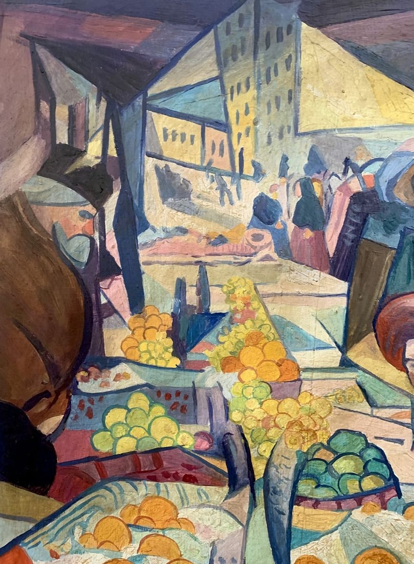 Abstract oil painting Kyiv (based on Alexandr Bogomazov) V. Konotopsky - 7