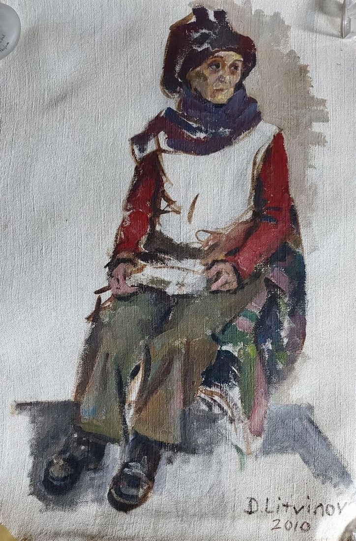 Oil painting loneliness Litvinov Daniil Olegovich: Litv 1064 *** ABOUT THIS PAINTING *** * TITLE: "loneliness" * ARTISTS: Litvinov Daniil Olegovich * SIZE: 41x58 cm/16.14x22.83 inches' * MEDIUM: oil, canvas * HAND PAINTED: Original painting from our c