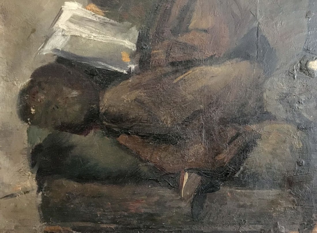 Oil painting Woman reading Ryangina S. V. - 3