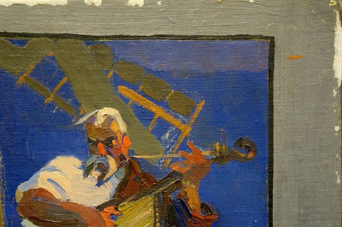 Oil painting Portrait of a musician - 4