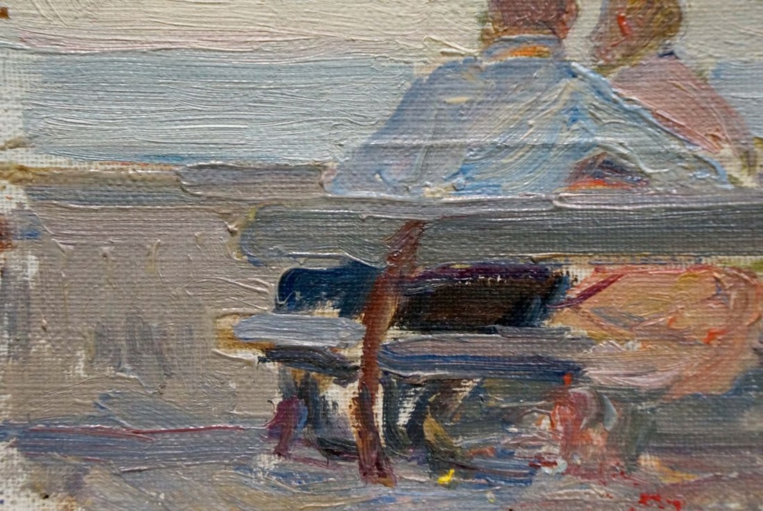 Oil painting Couple on vacation Tsvetkova V. P. - 2