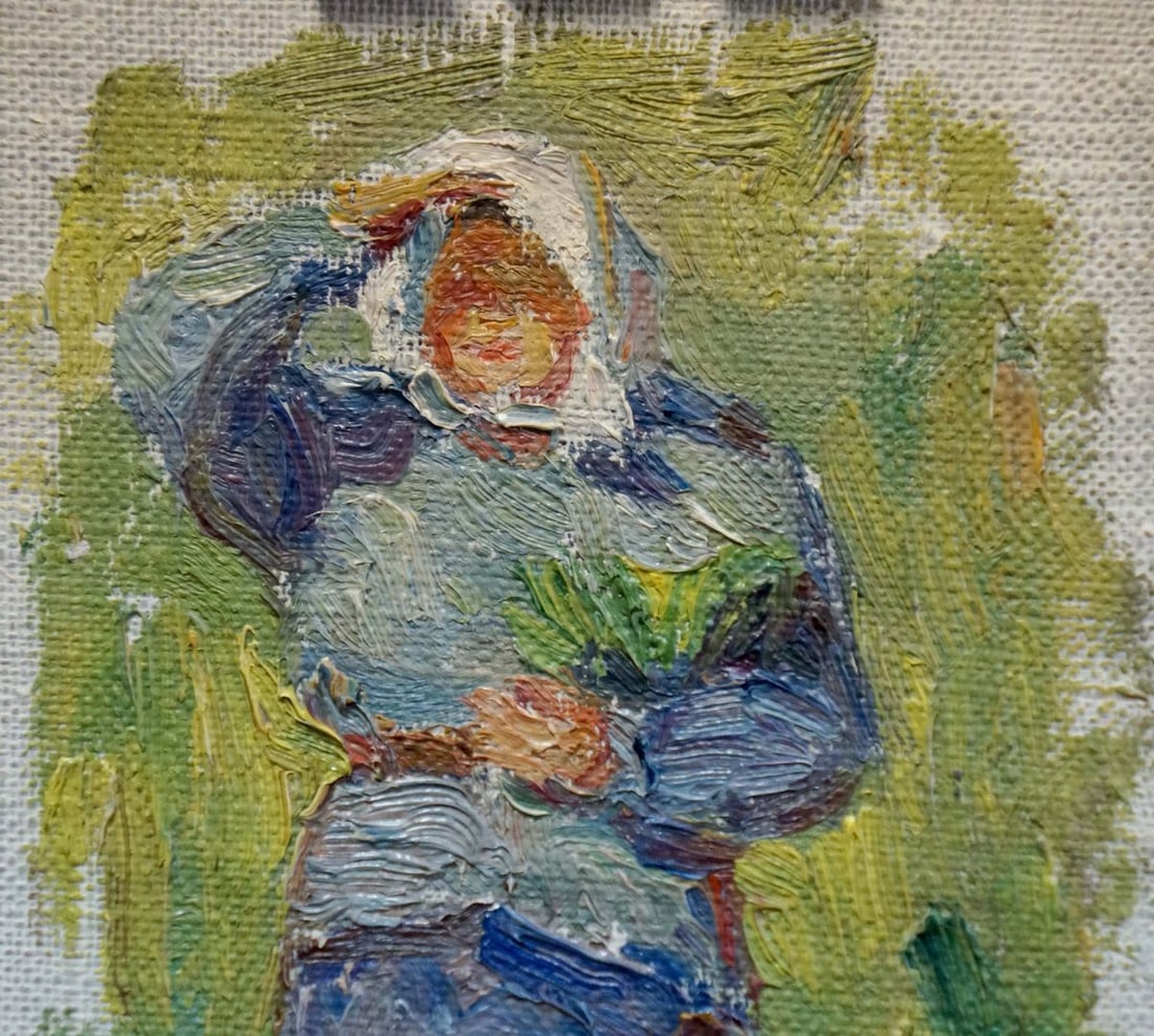 Oil painting Grandmother's portrait Tsvetkova V. P. - 3