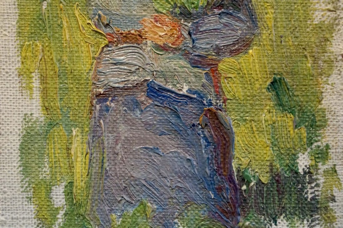 Oil painting Grandmother's portrait Tsvetkova V. P. - 5