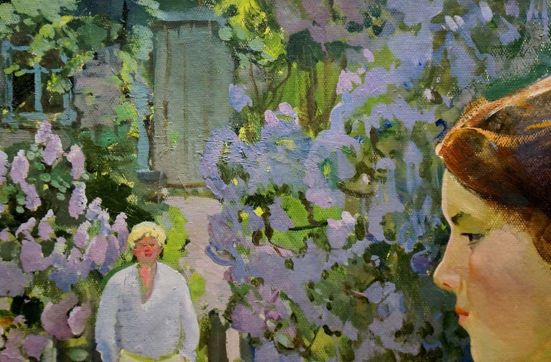 Oil painting When the lilac blooms Kolesnik Boris Afanasevich - 3