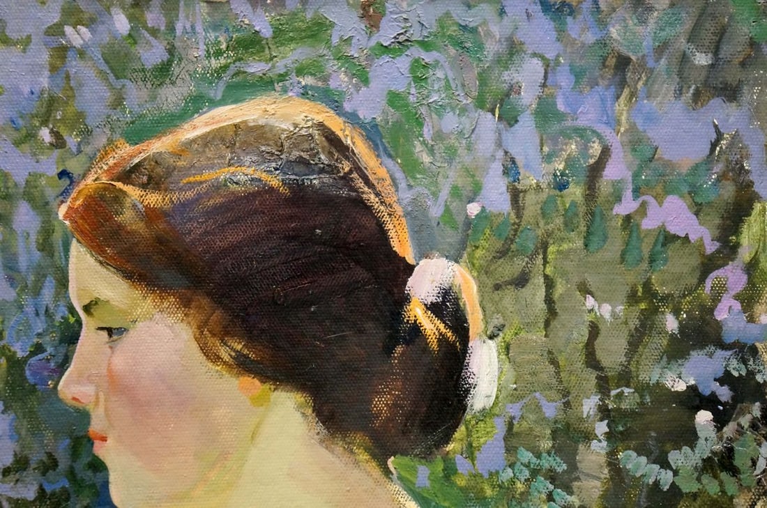 Oil painting When the lilac blooms Kolesnik Boris Afanasevich - 4
