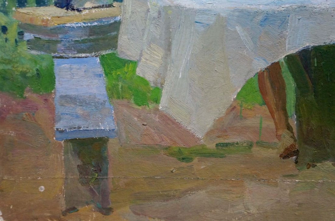 Oil painting Family at the table - 2