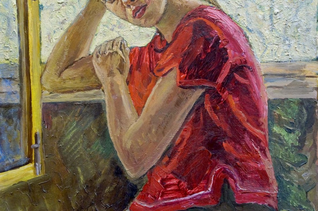 Oil painting Portrait of a girl Eremin Boris Alexandrovich - 3