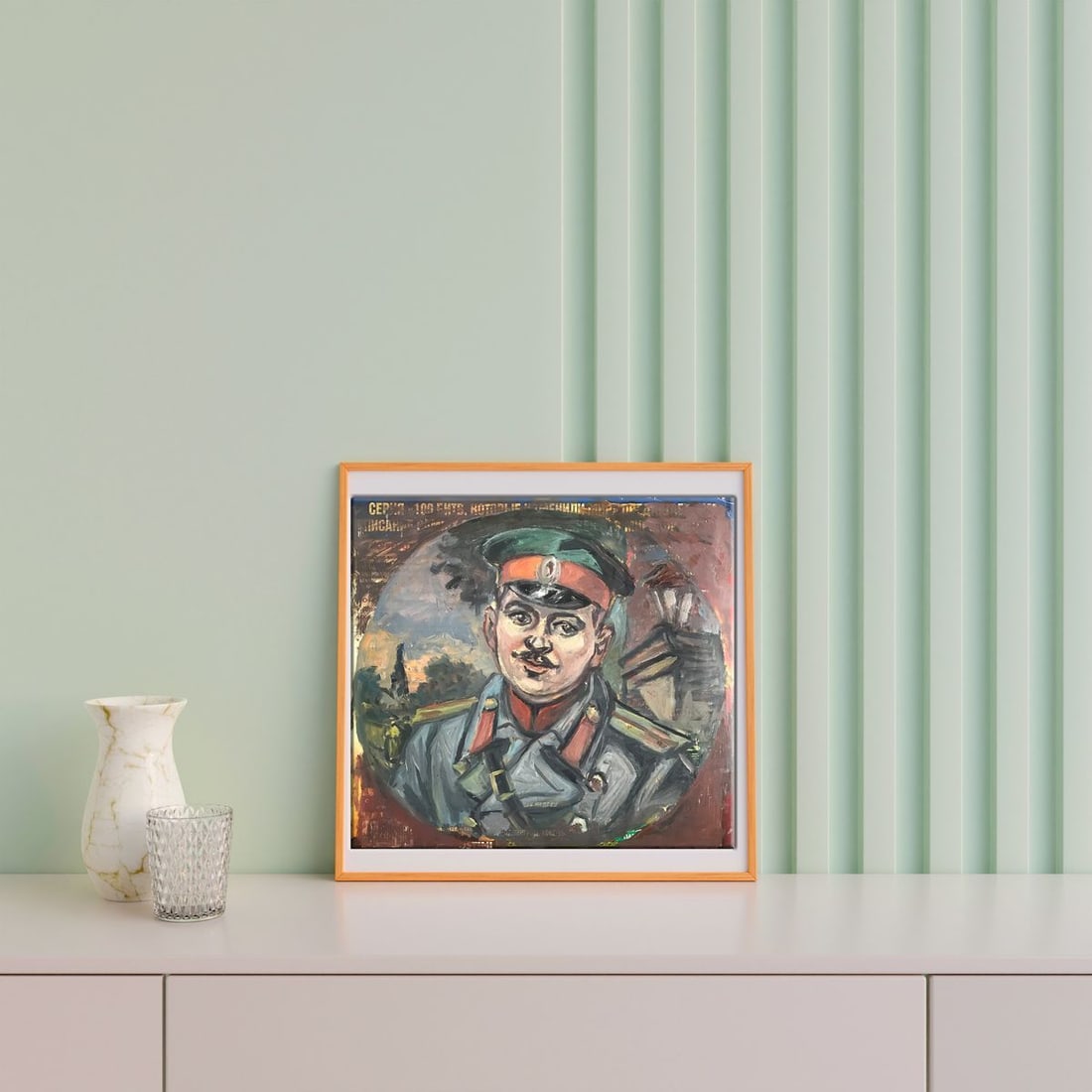 Oil painting Portrait of a soldier Alexander Arkadievich Litvinov - 3