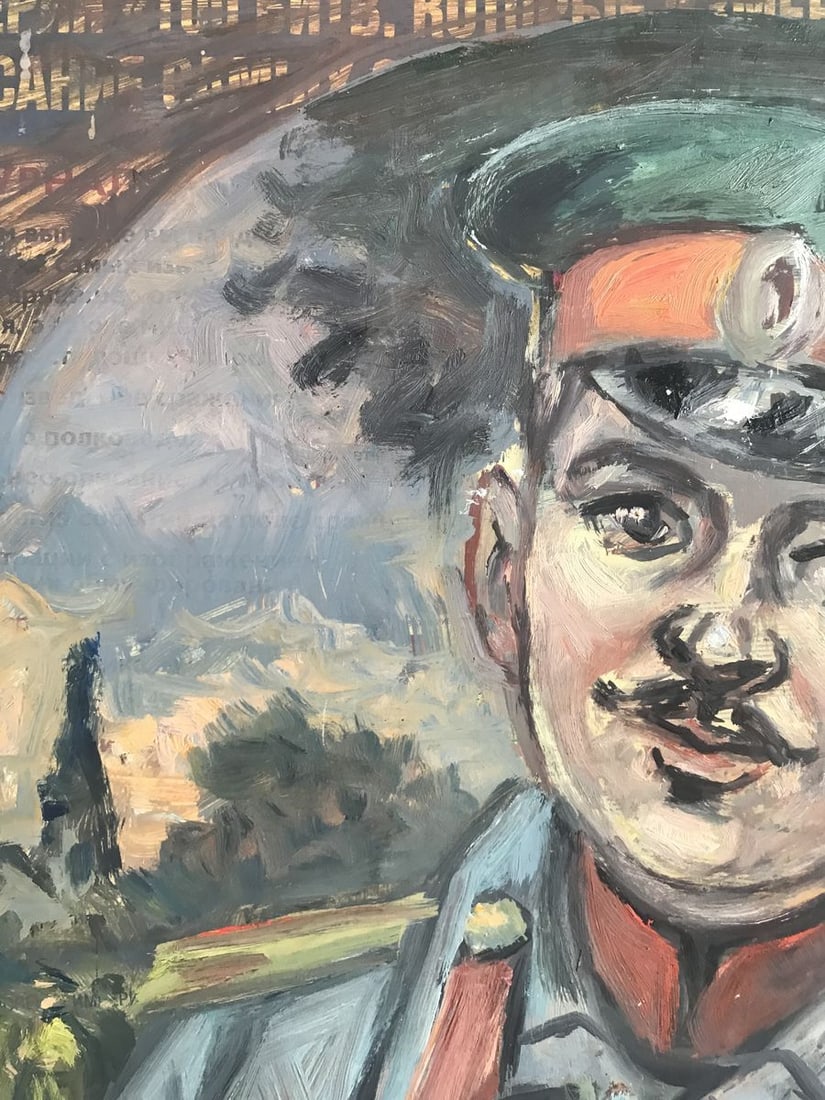 Oil painting Portrait of a soldier Alexander Arkadievich Litvinov - 4