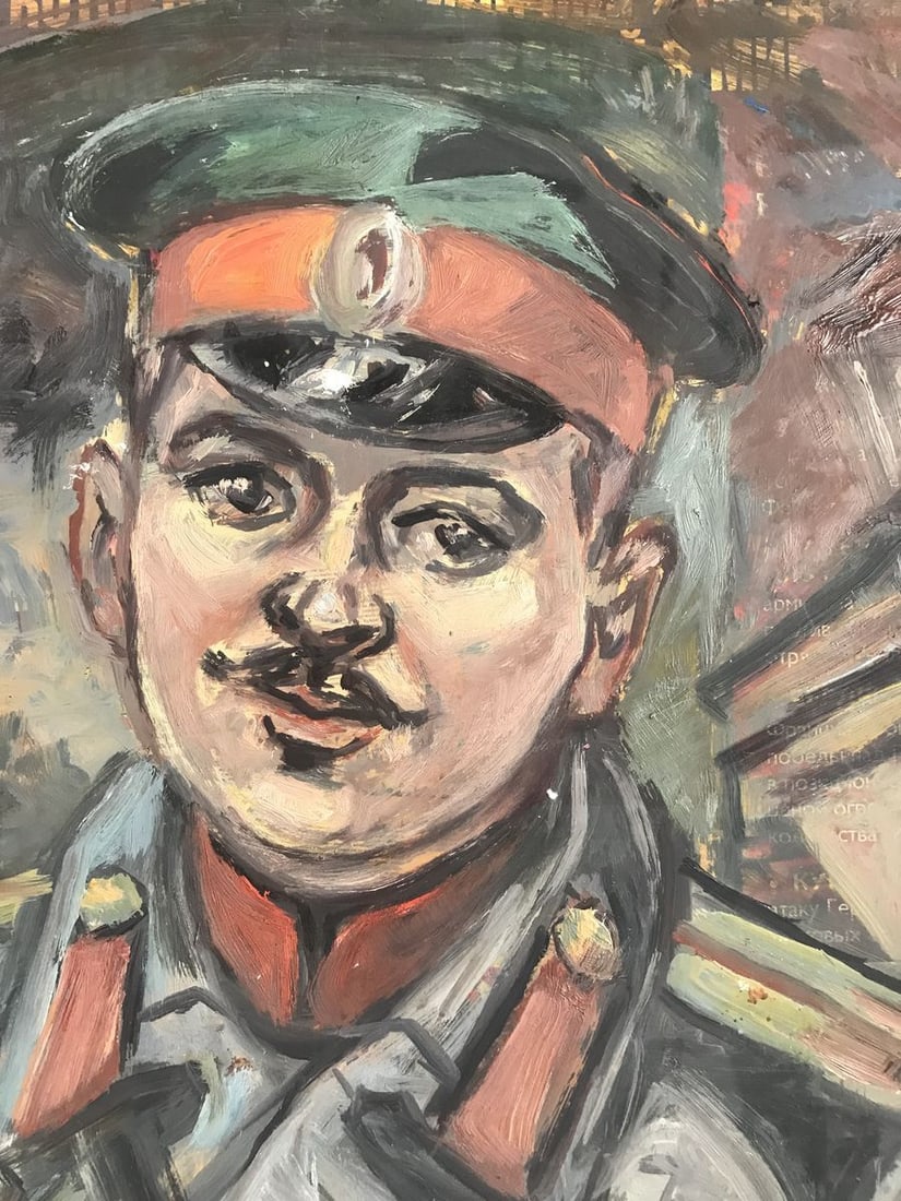 Oil painting Portrait of a soldier Alexander Arkadievich Litvinov - 6