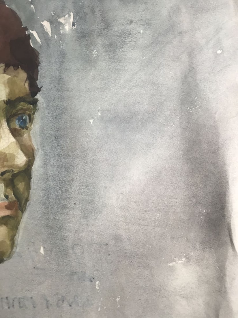 Watercolor painting Father portrait Alexander Arkadievich Litvinov - 5
