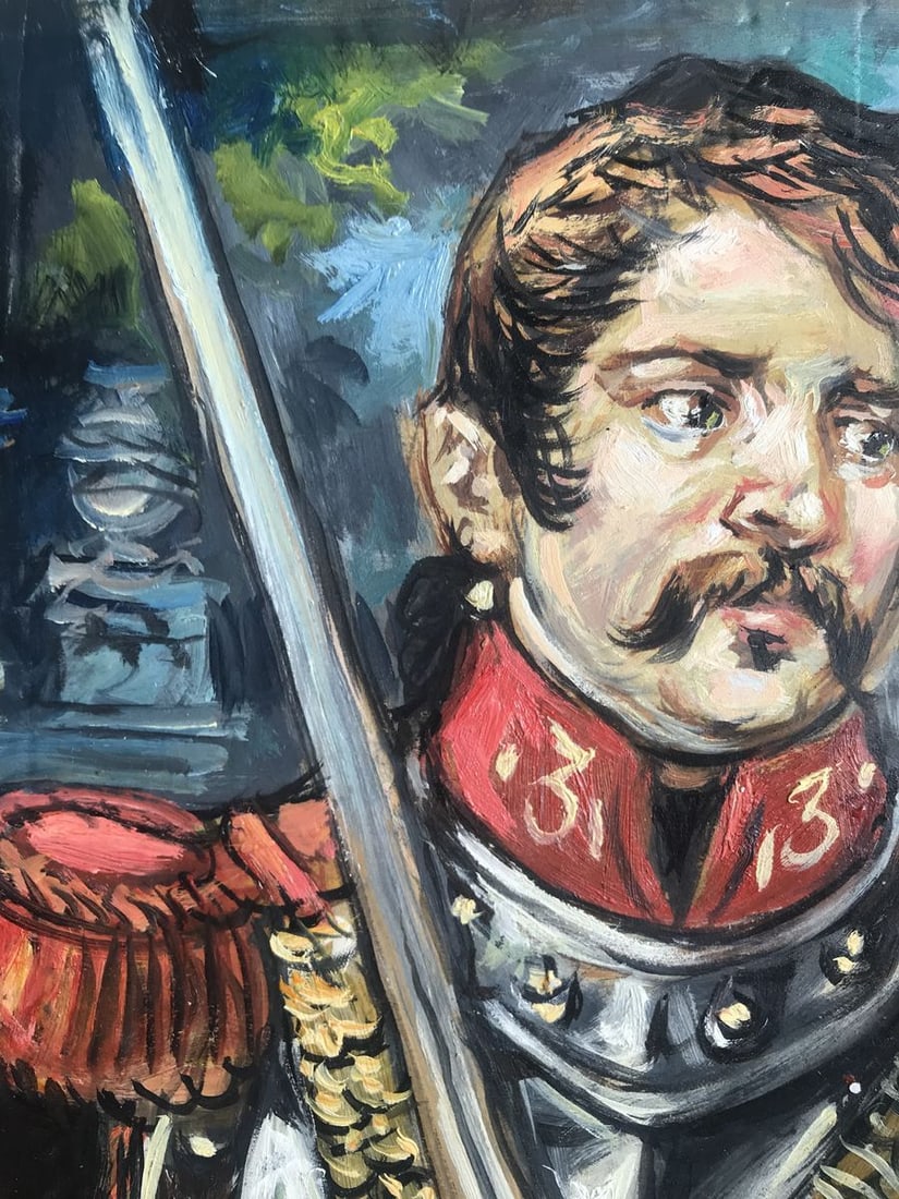 Oil painting Portrait of a soldier Alexander Arkadievich Litvinov - 4