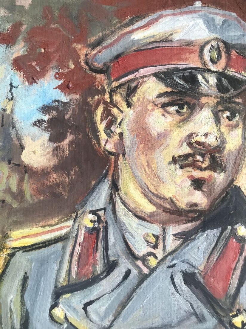 Oil painting Portrait of a soldier Alexander Arkadievich Litvinov - 4
