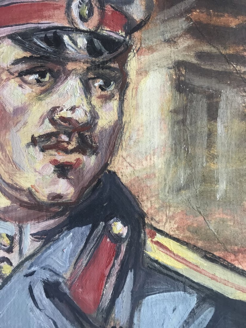 Oil painting Portrait of a soldier Alexander Arkadievich Litvinov - 5