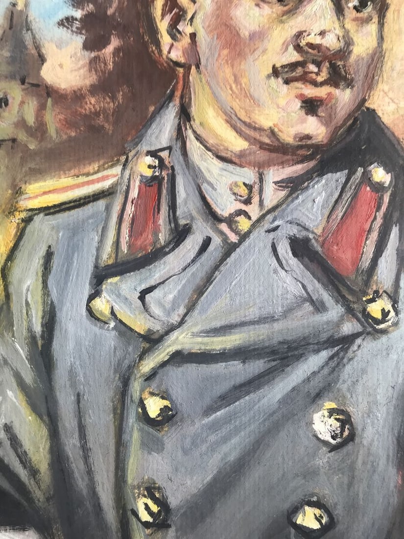Oil painting Portrait of a soldier Alexander Arkadievich Litvinov - 6