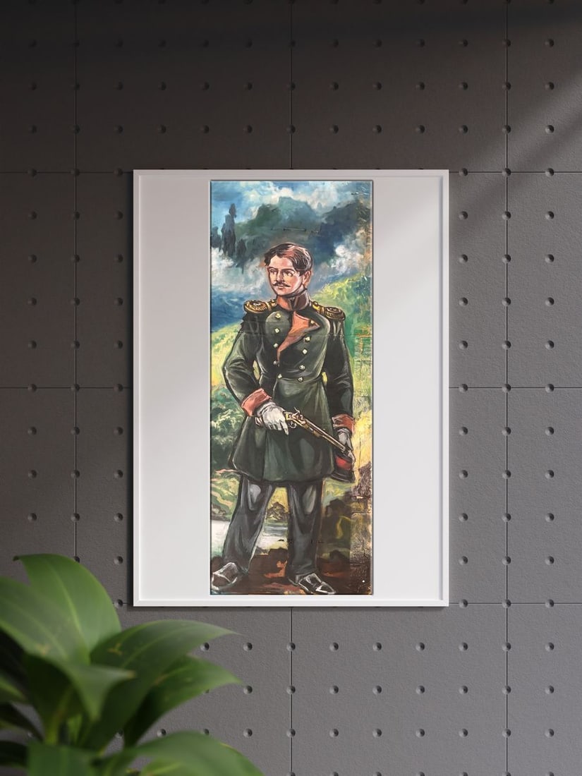 Oil painting Full length portrait of a soldier Alexander Arkadievich Litvinov - 2