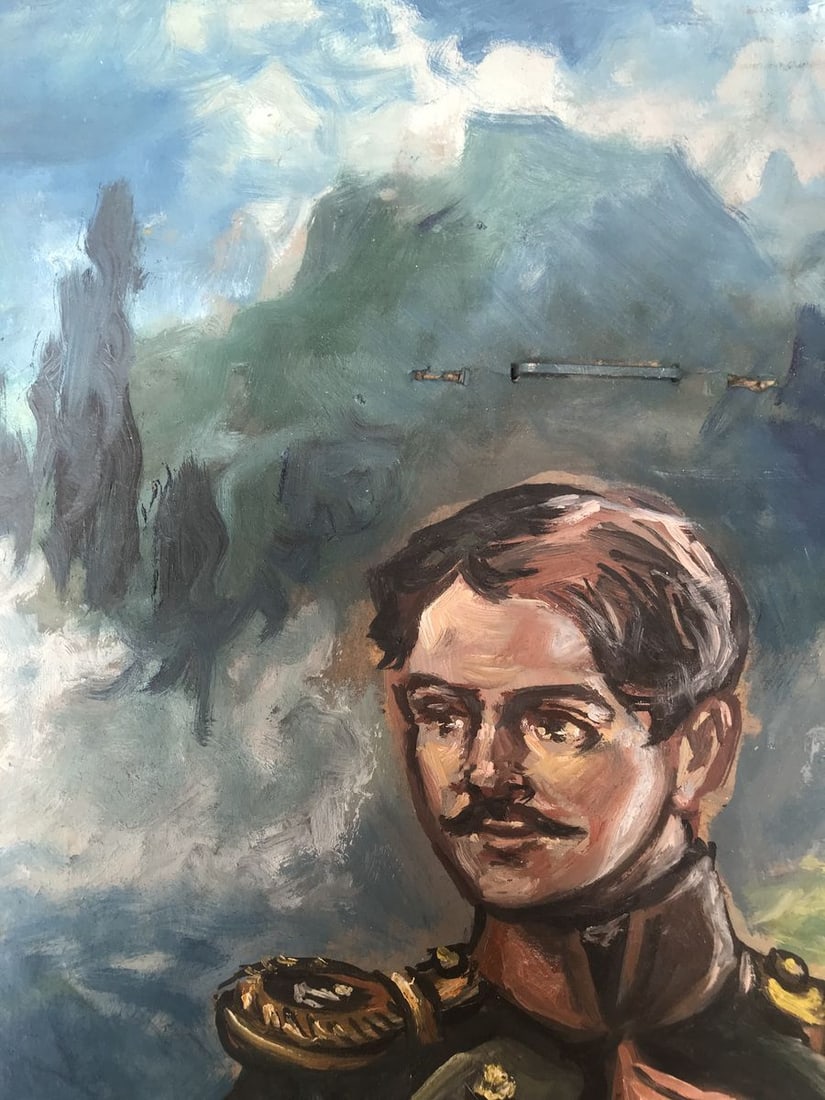 Oil painting Full length portrait of a soldier Alexander Arkadievich Litvinov - 4