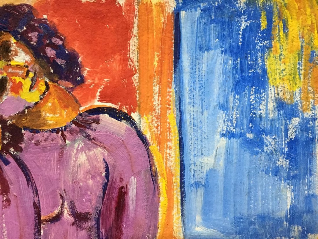 Oil painting Portrait of a lonely girl - 3