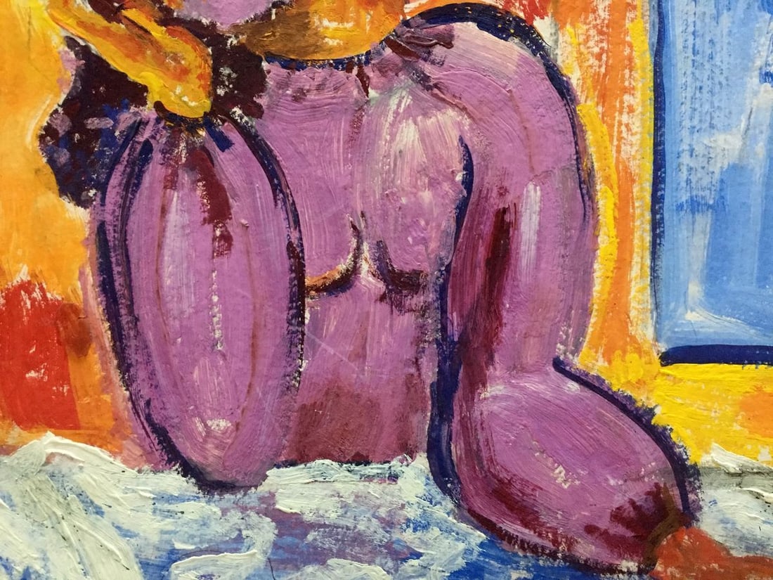 Oil painting Portrait of a lonely girl - 4