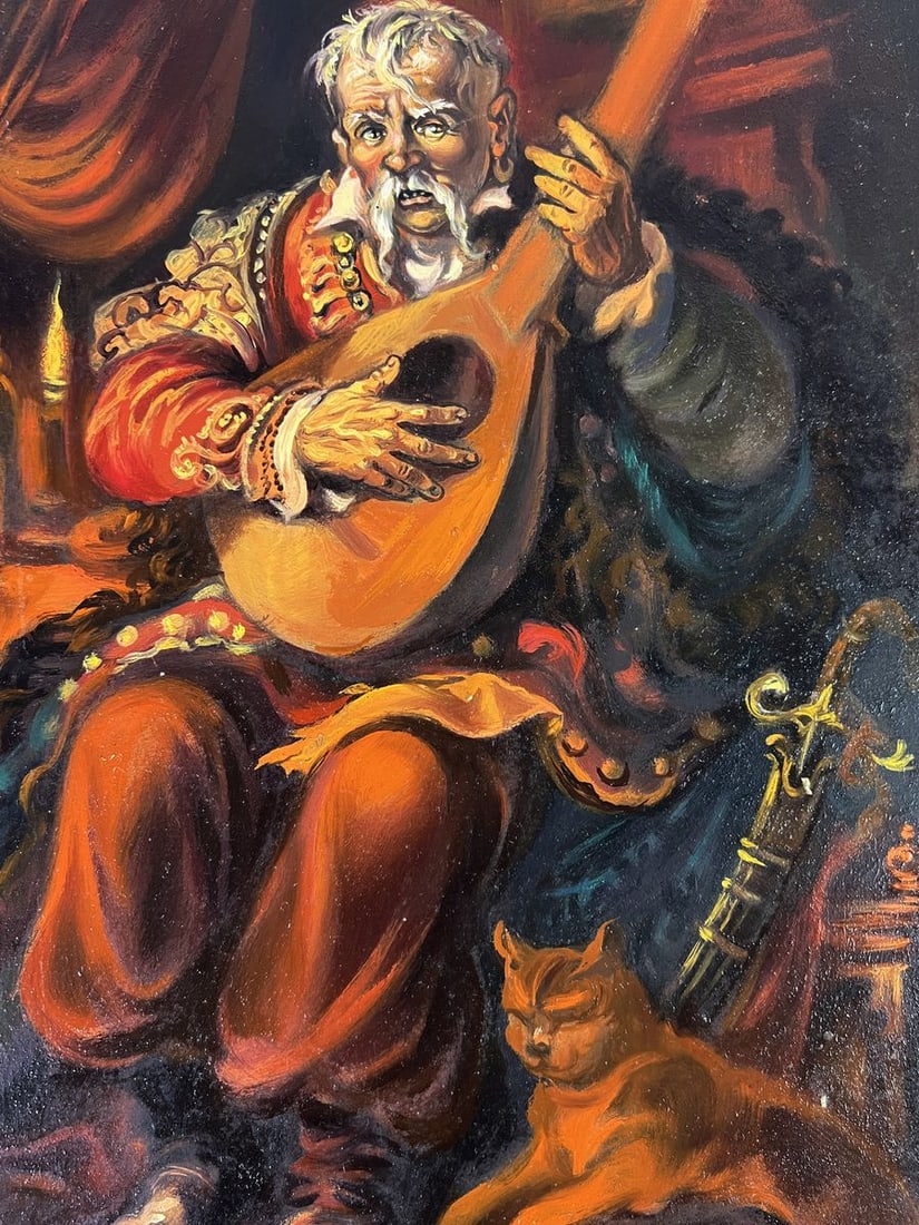 Oil painting Man with bandura Alexander Litvinov - 3