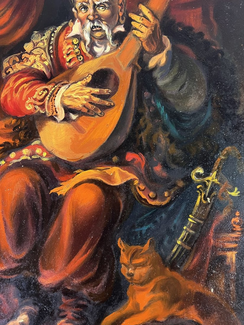 Oil painting Man with bandura Alexander Litvinov - 4