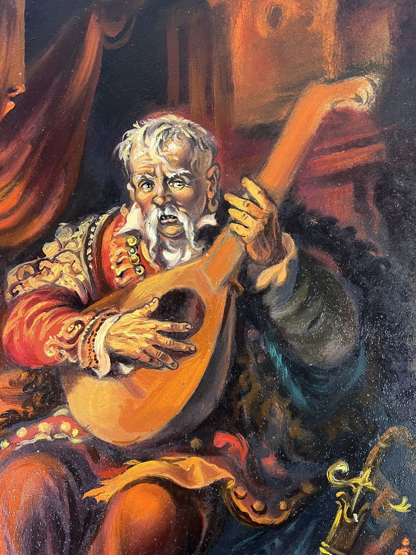 Oil painting Man with bandura Alexander Litvinov - 7