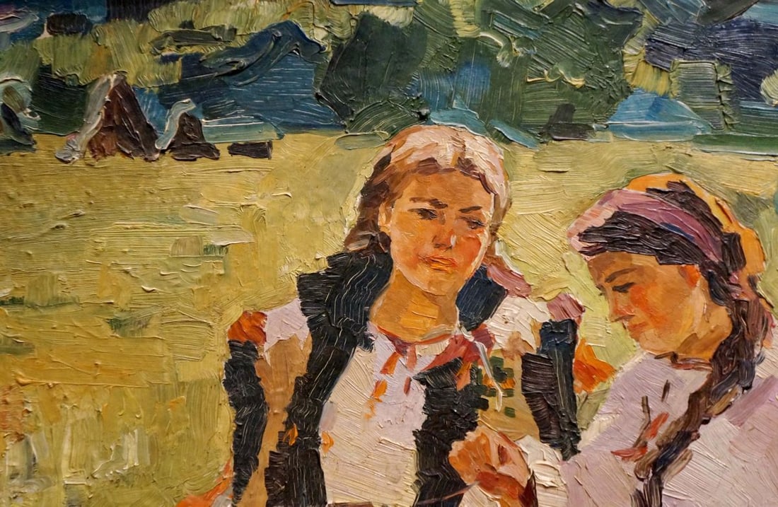 Oil painting Portrait of a girls Russian-Ukrainian artist - 3