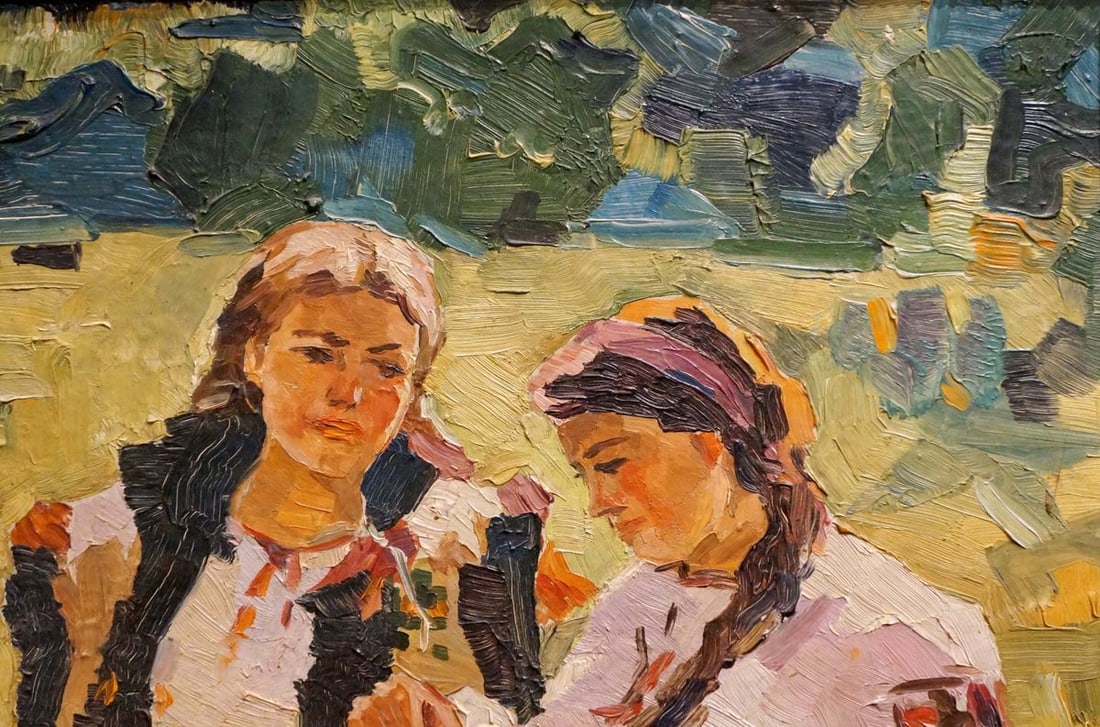 Oil painting Portrait of a girls Russian-Ukrainian artist - 4
