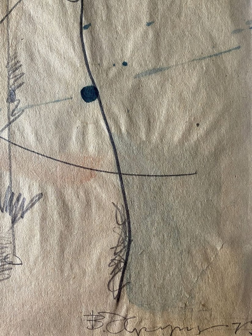 Watercolor painting Portrait of a naked girl Valentin Dmytrovych Khrushch - 3