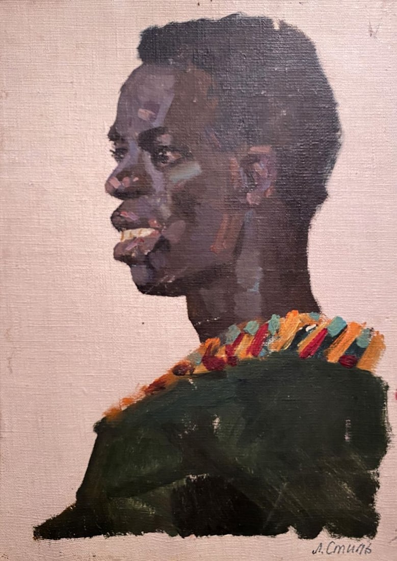 Oil painting Portrait of a man Leonid Stil': GS 397*** ABOUT THIS PAINTING **** TITLE: "Portrait of a man"* ARTISTS: Leonid Stil'* SIZE: 49x35 cm/19.29x13.77 inches'* MEDIUM: oil, canvas on cardboard* HAND PAINTED: Original painting from our