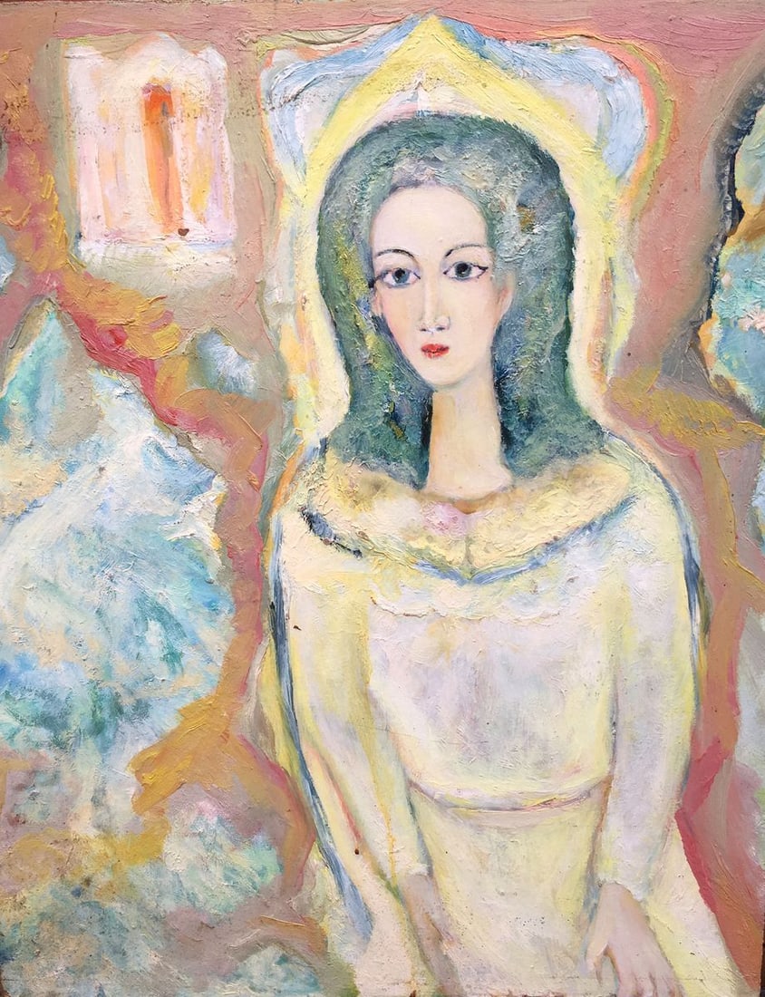 Oil painting Portrait girl Novikovsky Vladimir Ogievich - 2