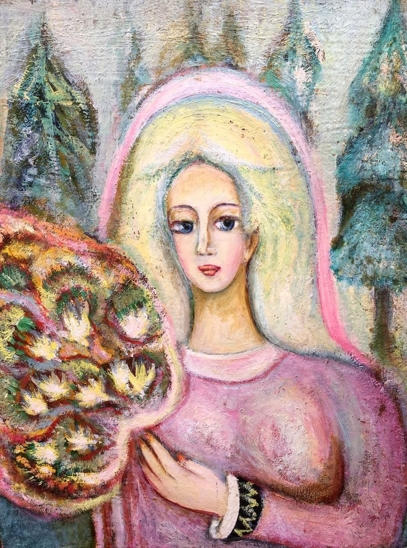 Oil painting Portrait girl Novikovsky Vladimir Ogievich - 2