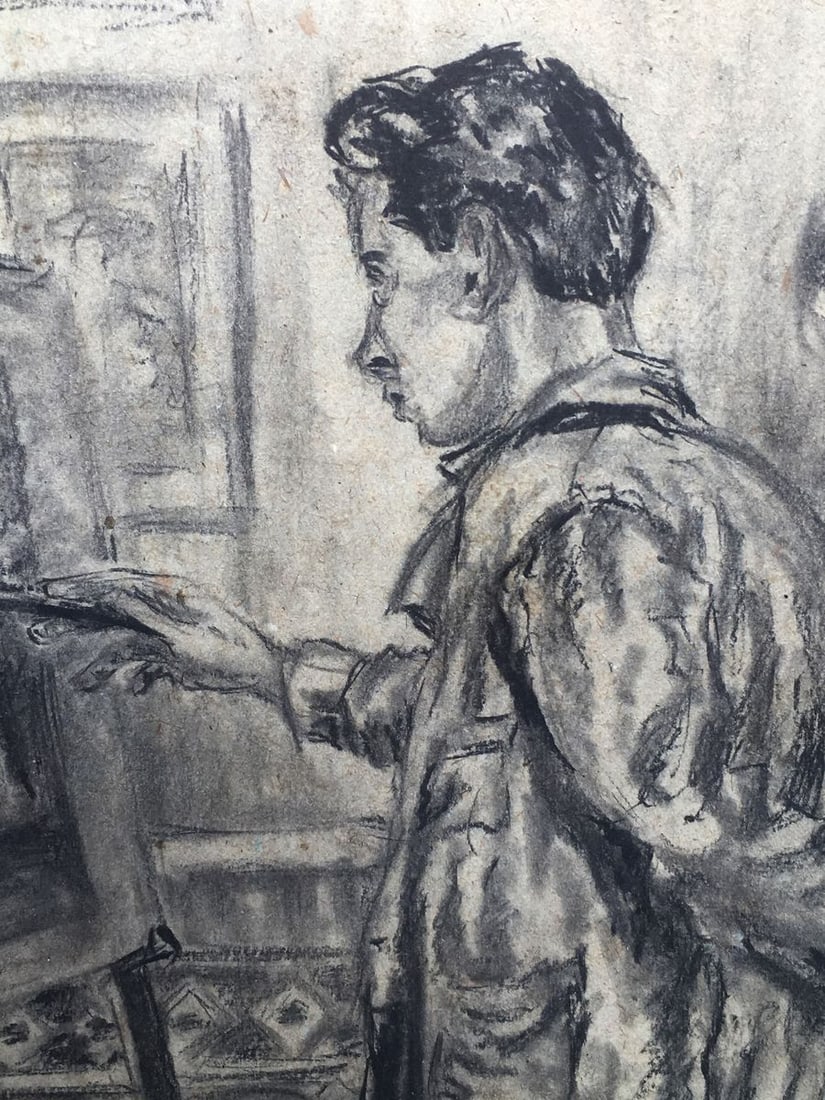 Pencil painting Self portrait Cherkas A.G. - 4