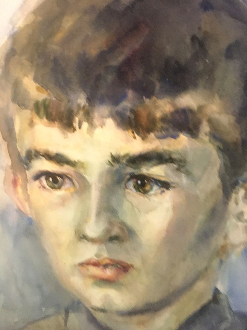 Watercolor painting Portrait of a boy Palazhchenko Irina - 7