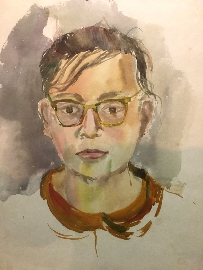 Watercolor painting Portrait of a boy Palazhchenko Irina - 2