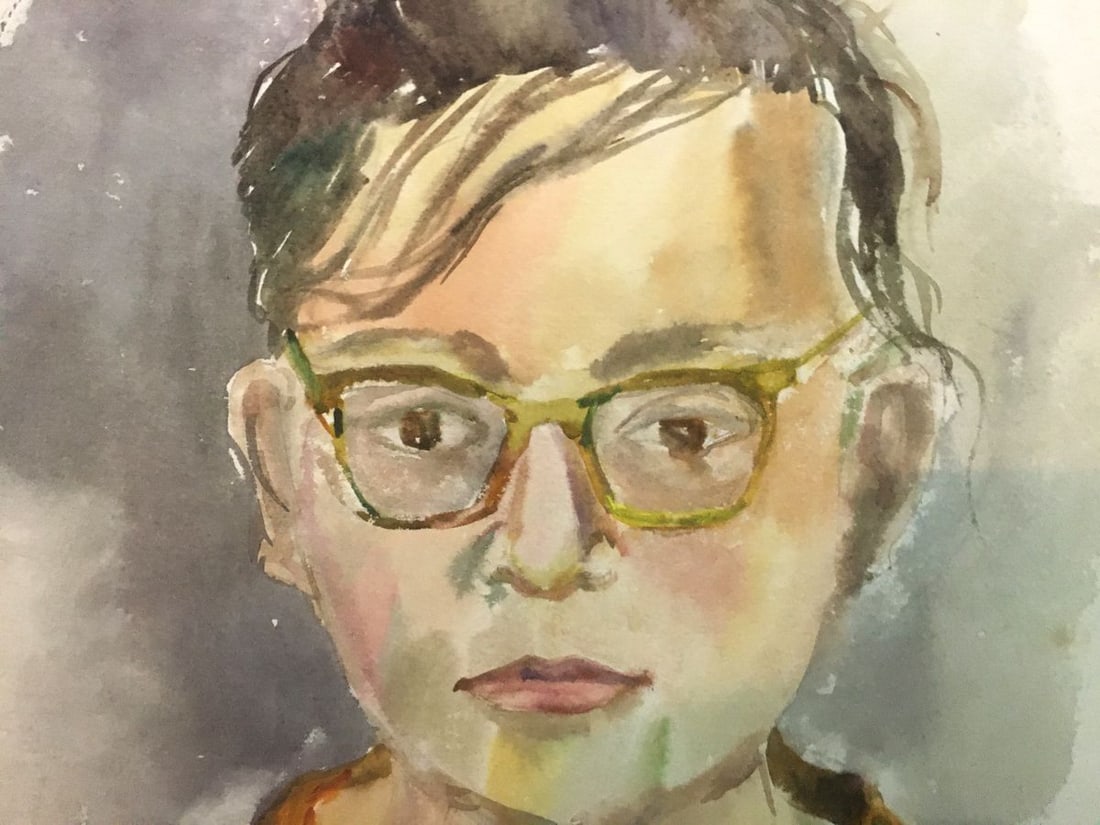 Watercolor painting Portrait of a boy Palazhchenko Irina - 7