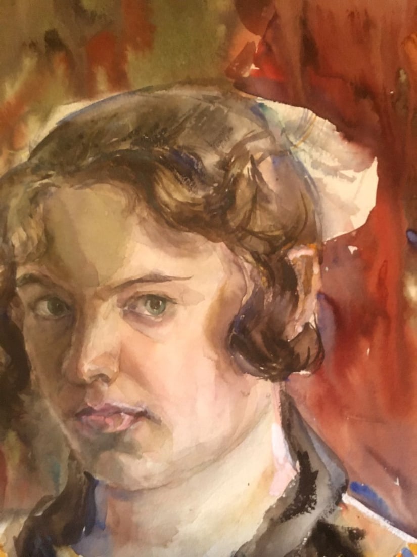 Watercolor painting Portrait of a girl Palazhchenko Irina - 4