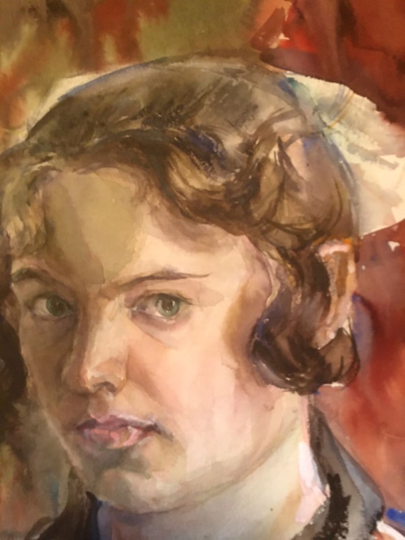 Watercolor painting Portrait of a girl Palazhchenko Irina - 5
