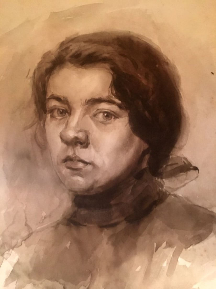 Watercolor painting Portrait of a girl Palazhchenko Irina - 3