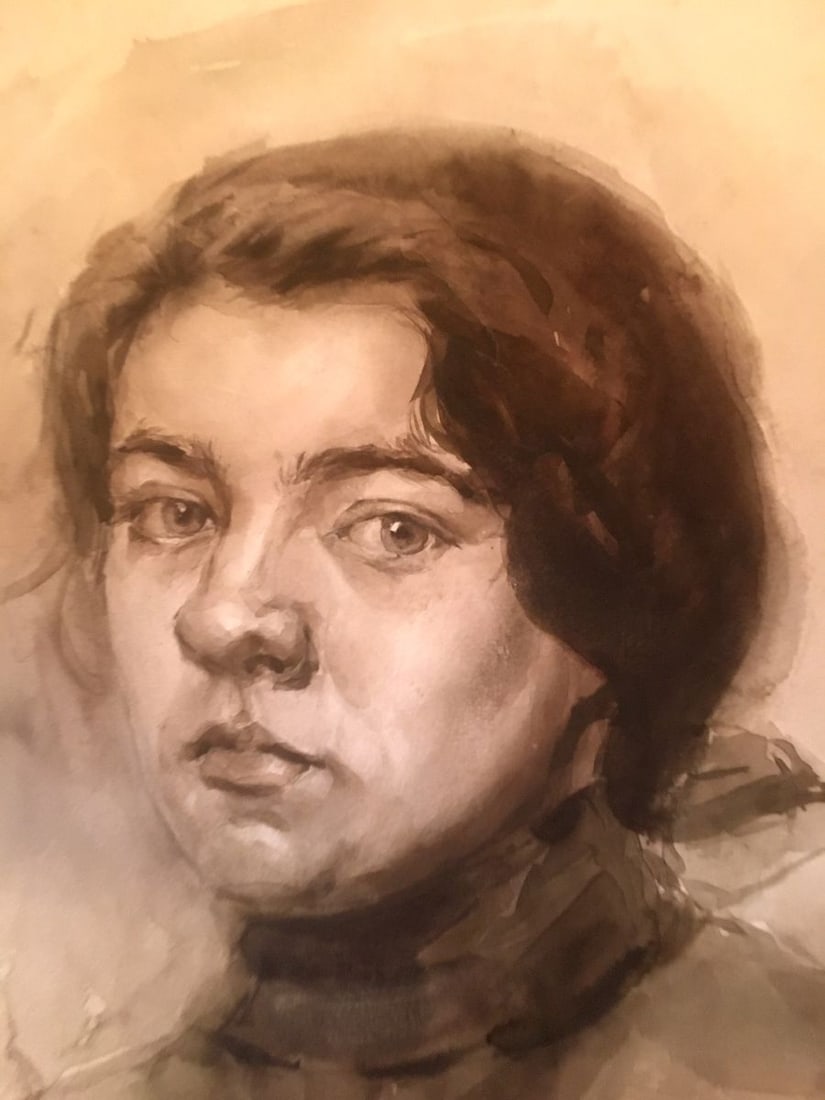 Watercolor painting Portrait of a girl Palazhchenko Irina - 4