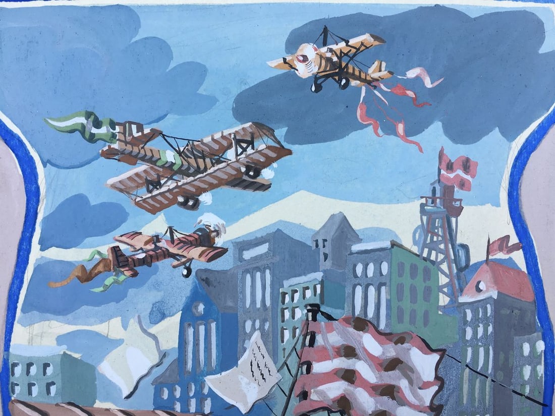 Watercolor painting Series of paintings "Flight" Alexander Arkadievich Litvinov - 2