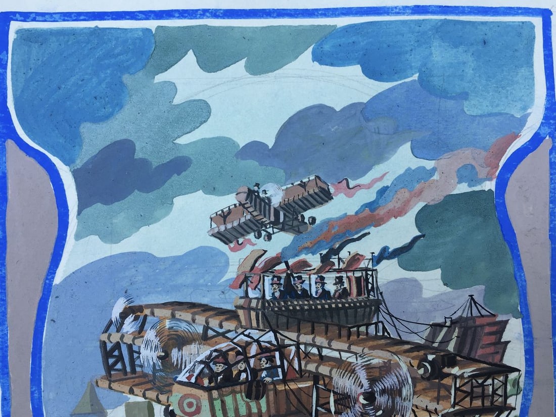 Watercolor painting Series of paintings "Flight" Alexander Arkadievich Litvinov - 2